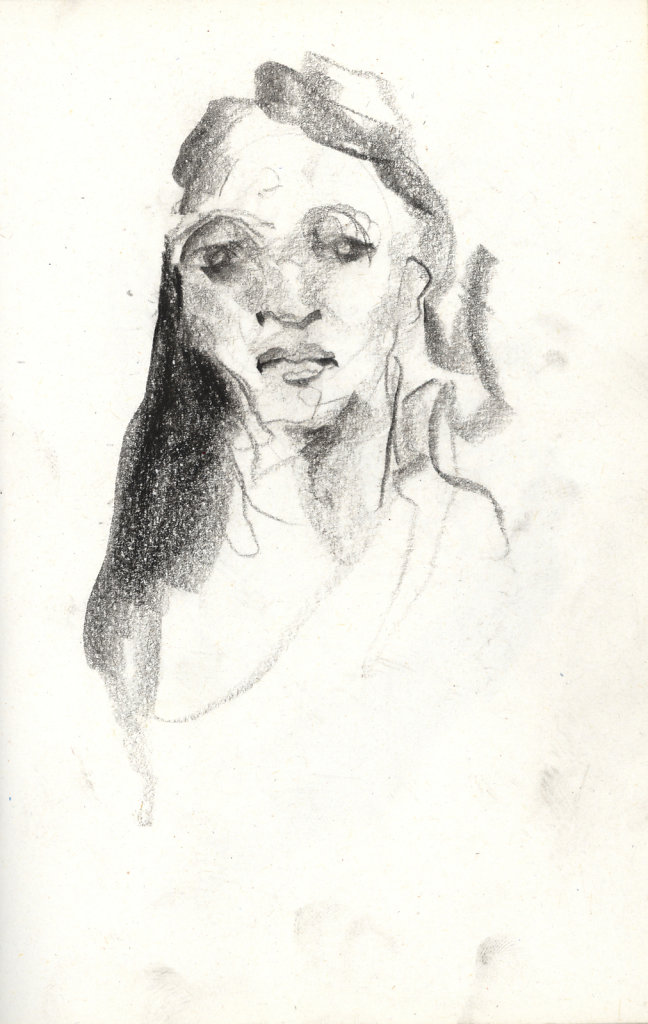 Femme de face